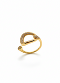 Anello in Acciaio dorato