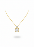 Collana in Argento 925 con Zirconi Tondo e Quadrato – Regolabile