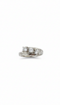 Anello Trilogy in Argento 925 con Zirconi Bianchi
