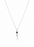 Collana in Argento 925 Rodiato con Zirconi Neri