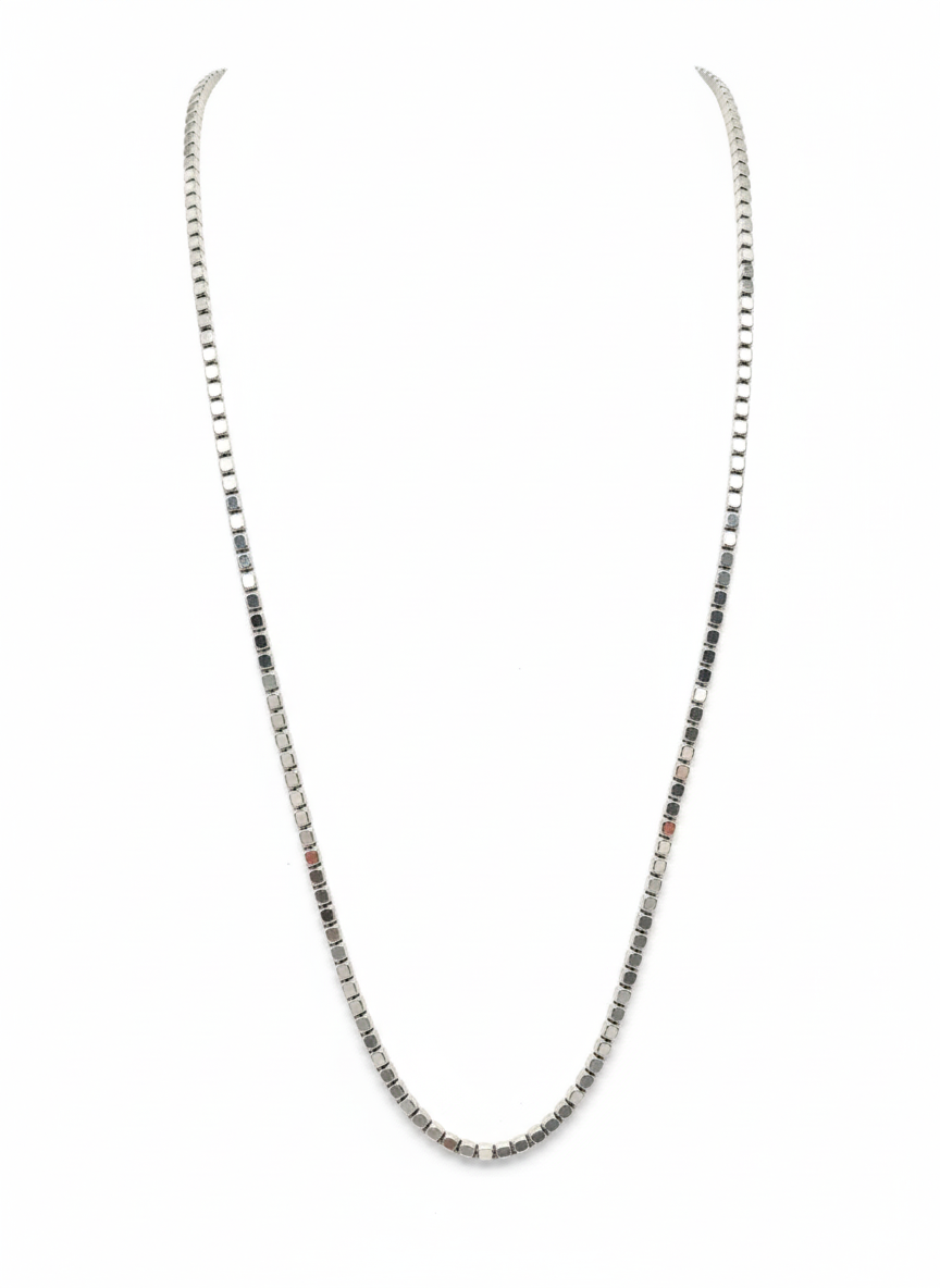 Catena in Argento 925 Rodiata Ipoallergenica – 50 cm