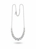 Collana in Acciaio con Zirconi Tondi a Scalare – Eleganza Luminosissima